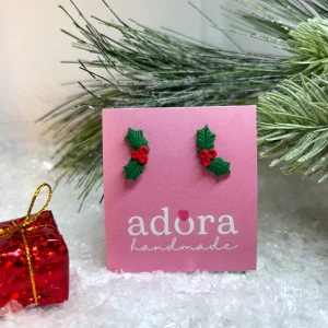 Uhani Holly božične bodike